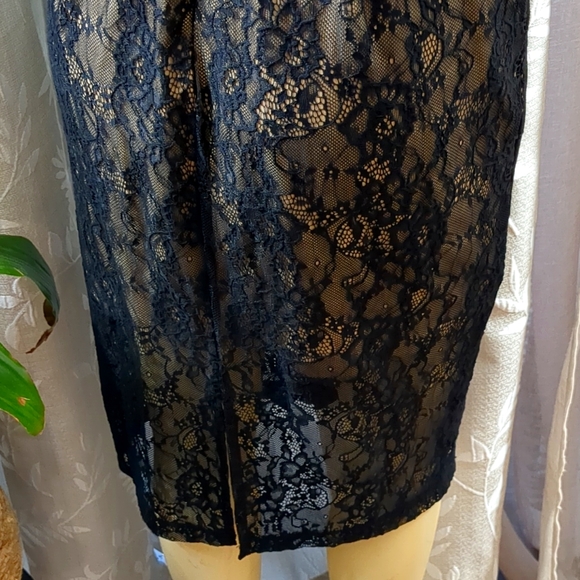 Bebe Black Lace Cocktail Dress - Picture 7 of 10